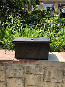 Коптильня для горячего копчения, 2 мм. 520х320х300 мм. Домашняя