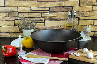 ЧУГУННАЯ СКОВОРОДА WOK BRIZOLL 8 л