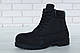 Ботинки Тимберленд зимние черные на меху (Ботинки Timberland на цигейке мужские и женские размеры 36-45), фото 2