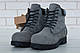 Ботинки Тимберленд серые на шерстяном меху (Ботинки Timberland серые мужские и женские размеры 36-45), фото 9