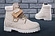 Женские ботинки Тимберленд цвет пудра (Женские ботинки Timberland 36-41), фото 3