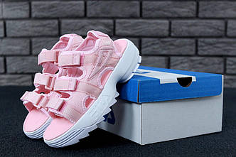 Летние женские спортивные сандалии Fila Pink Color (Фила) размеры: 36-41