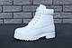 Женские ботинки Timberland Classic Boots белого цвета натуральный шерстяной мех 100% живые фото, фото 3